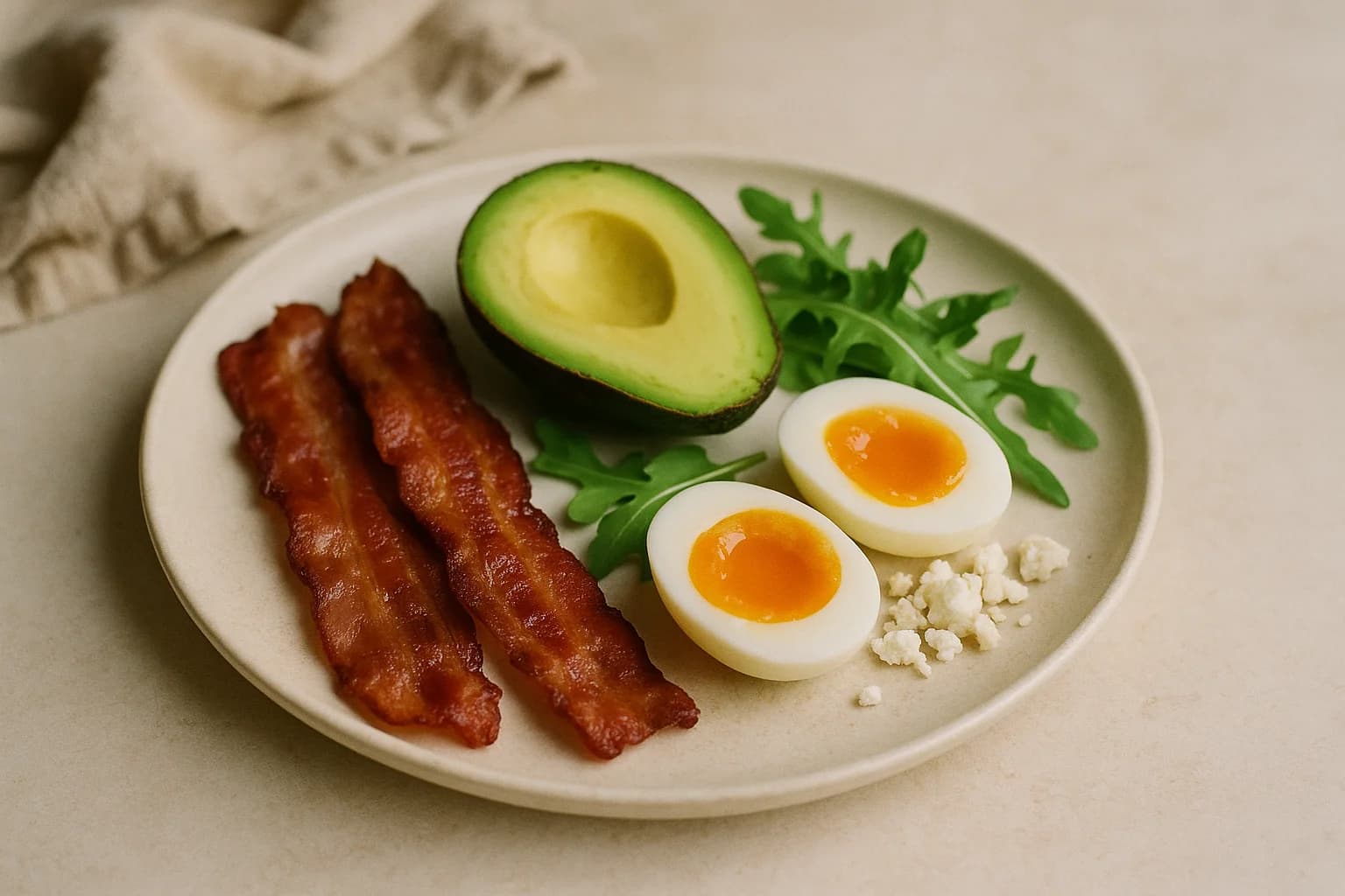 Crispy bacon-wrapped avocado eggs — keto recipe by Chef Keto