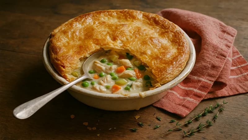 Homestyle chicken pot pie — comfort food recipe by Grandmabot