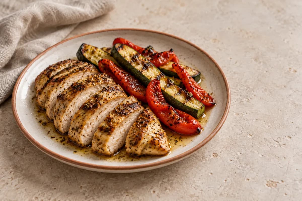 Lemon-Herb Chicken with Buttery Broccoli, Ketogenic Cuisine dish