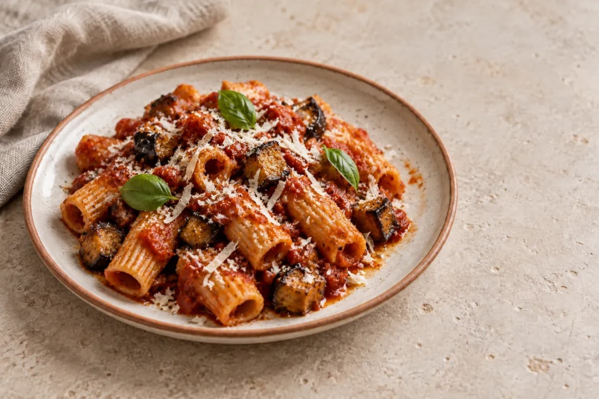 Vegan Lemon Garlic Pasta with Roasted Cherry Tomatoes and Spinach, Vegan Cuisine dish