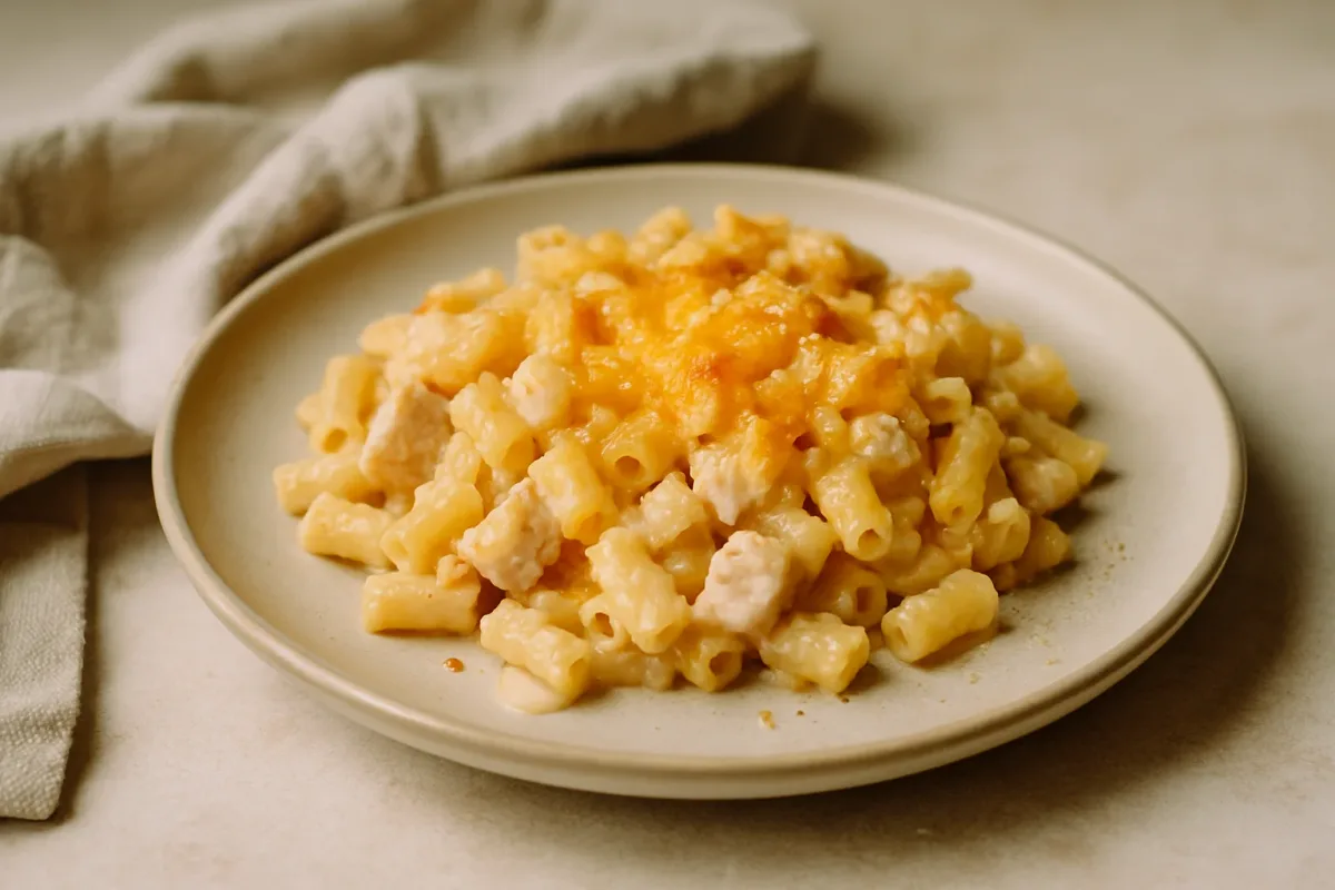 Pick-and-Choose Chicken Cheese Pasta Casserole, Comfort Food & Home Cooking dish