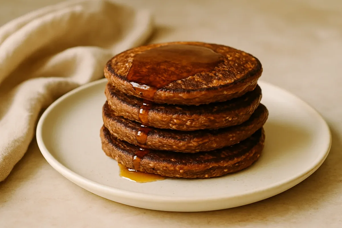 Pancakes rápidos de coco y cacao (sin lácteos, sin azúcar, antiinflamatoria), Low-Inflammation Cuisine dish