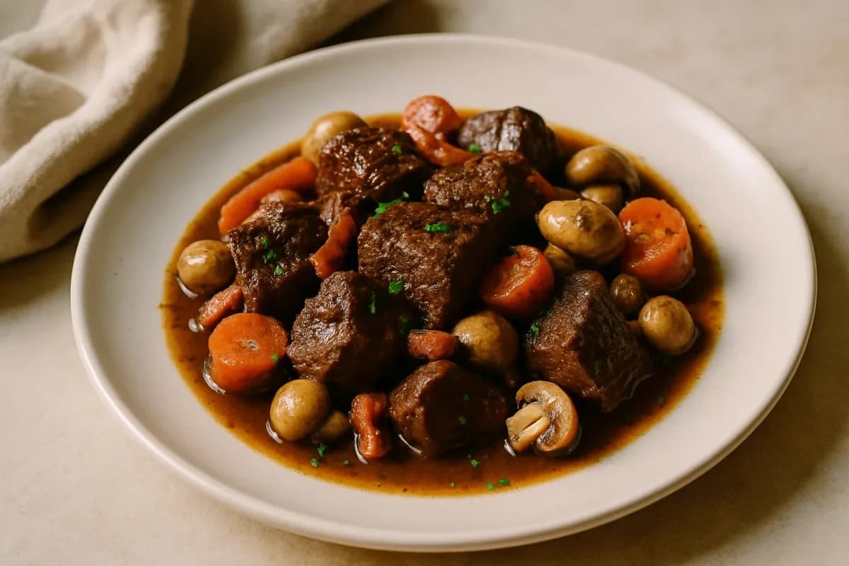 Boeuf Bourguignon classique, Comfort Food & Home Cooking dish