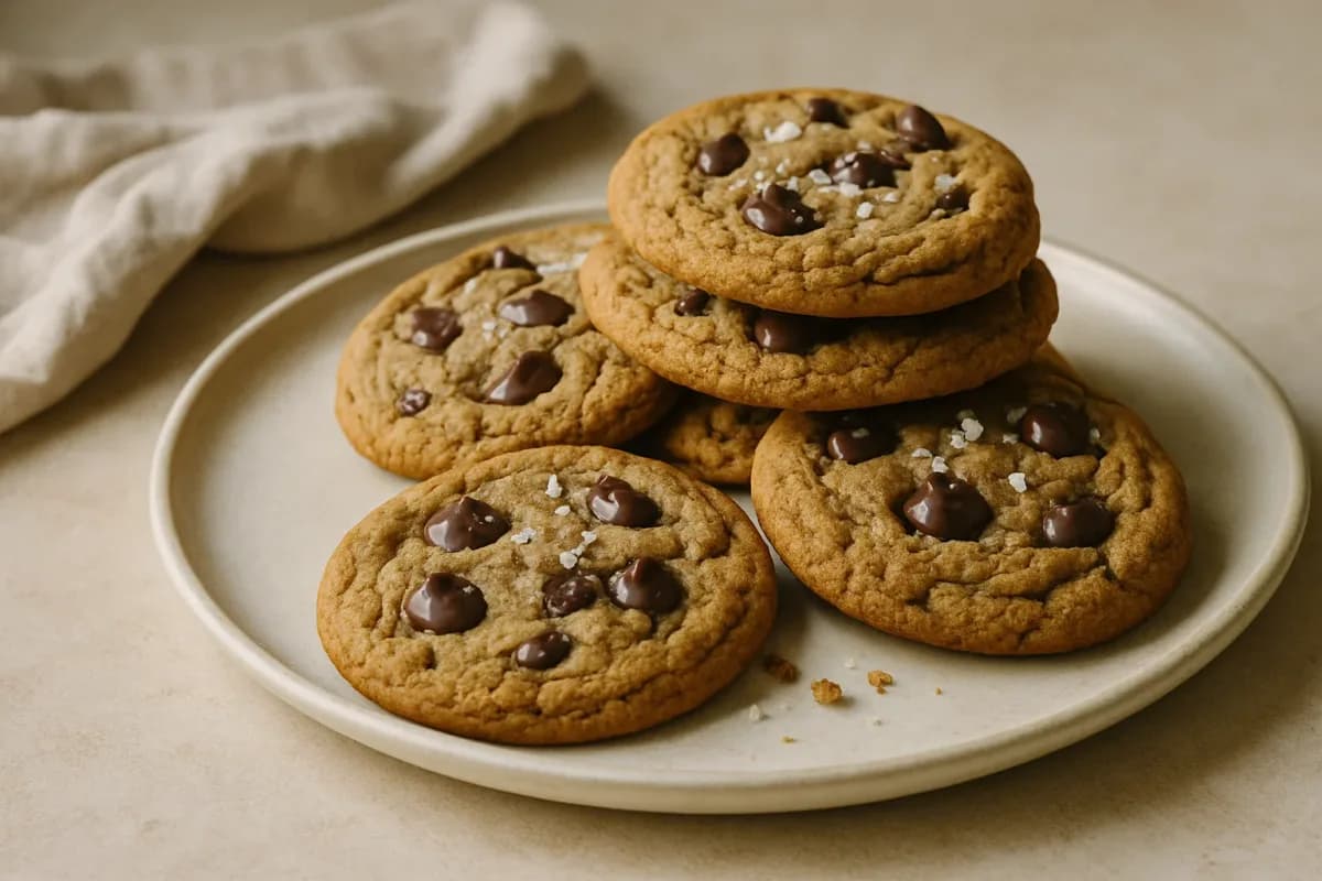 Sea-Salt Coffee Chocolate Chip Cookies, Comfort Food & Home Cooking dish