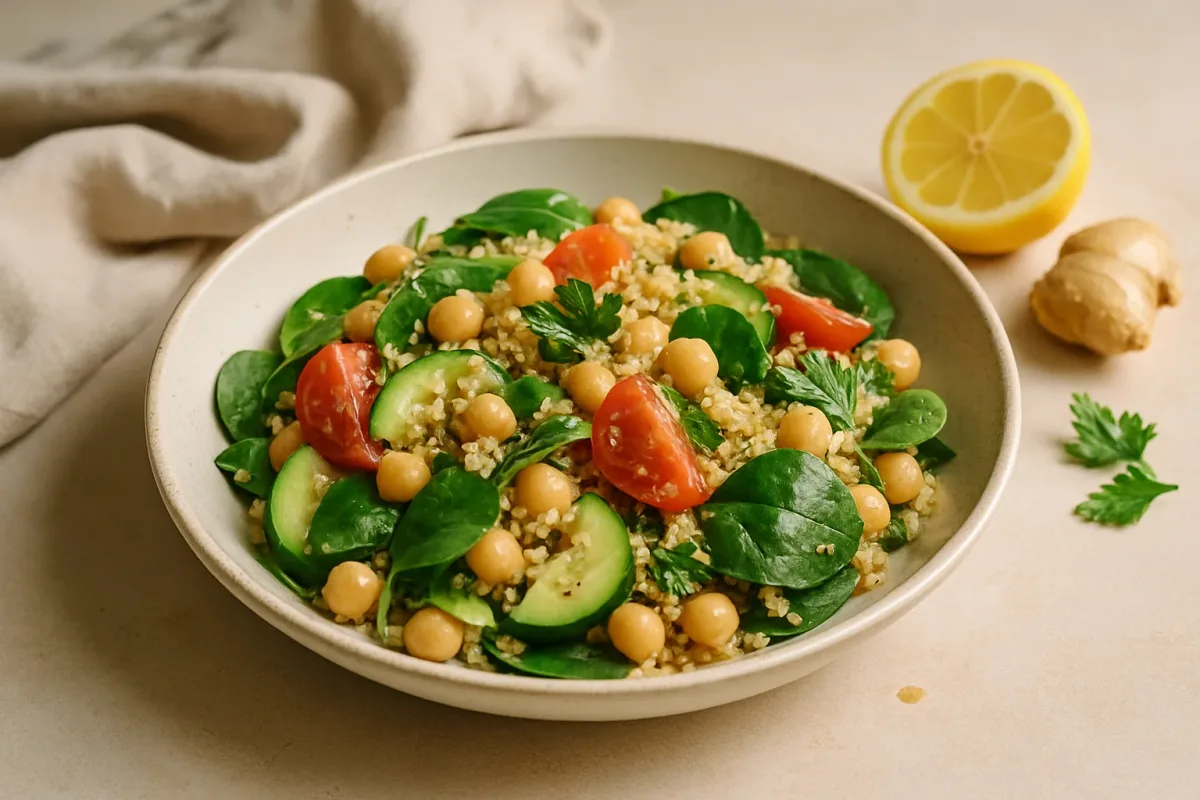 Lemony Chickpea-Quinoa Salad, Low-Inflammation Cuisine dish