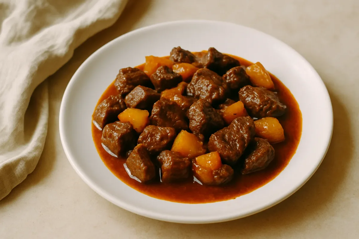 Savory Keto Beef & Bell Pepper Sauce (for dipping or topping your bread), Ketogenic Cuisine dish