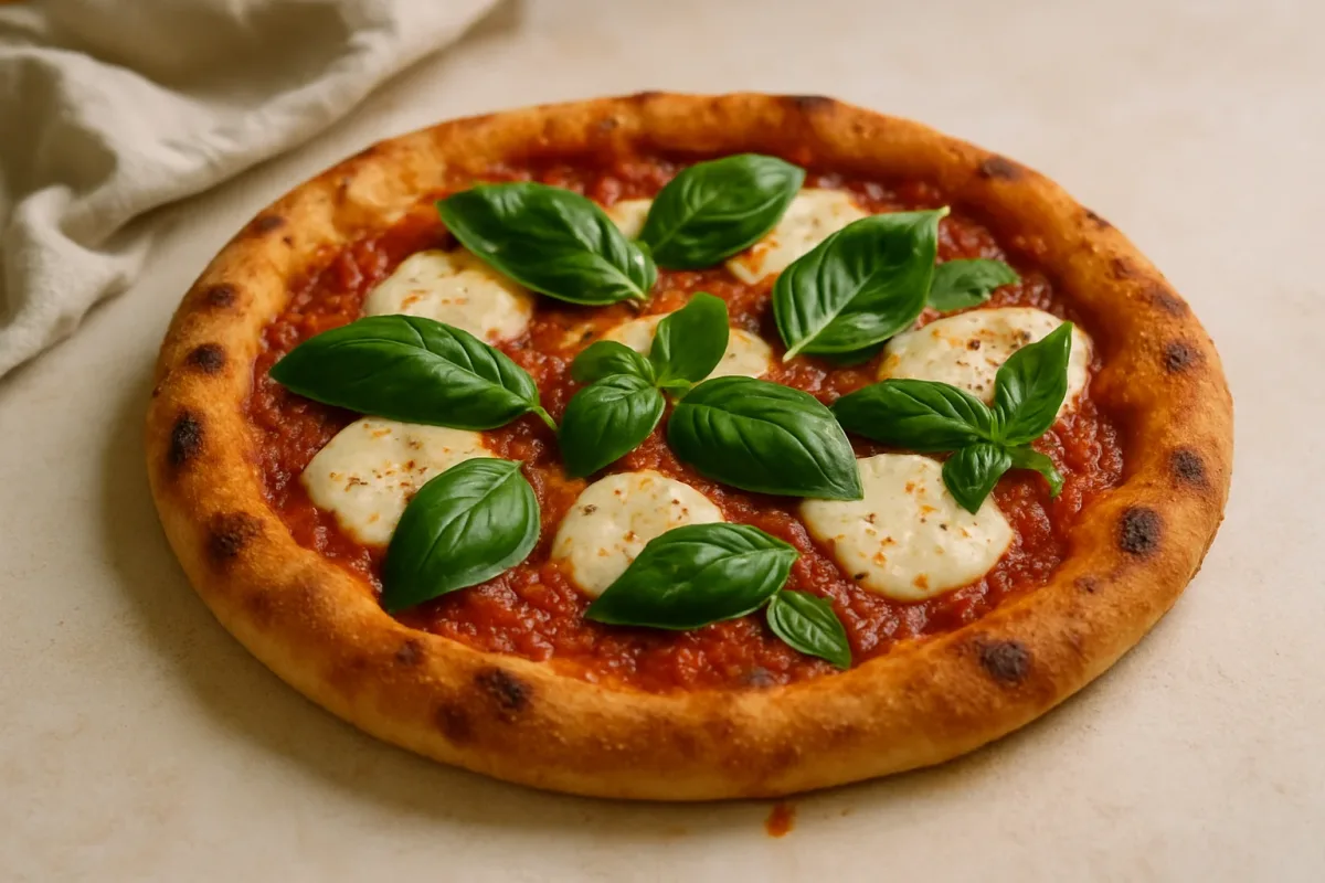 Ultimate Crispy Vegan Margherita Pizza, Michelin-Star Pro Chef dish