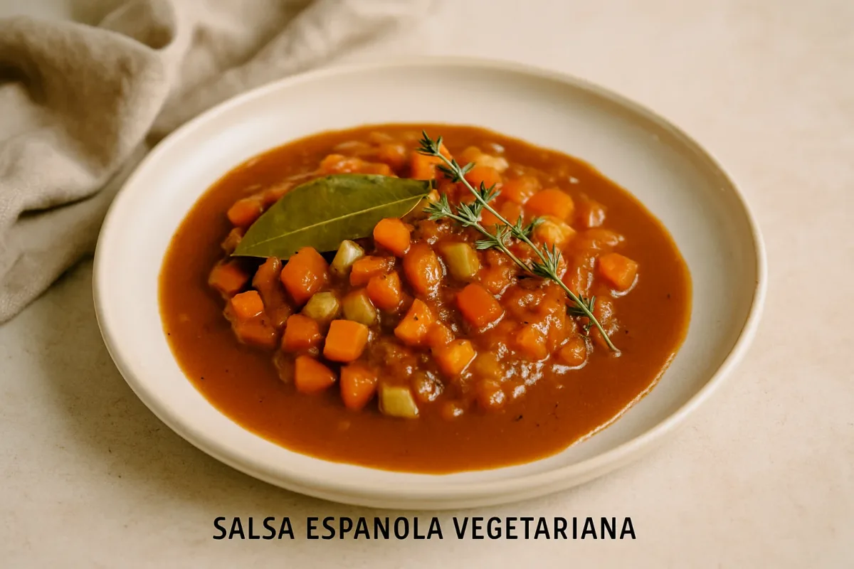 Salsa española vegetariana, Vegetarian Cuisine dish