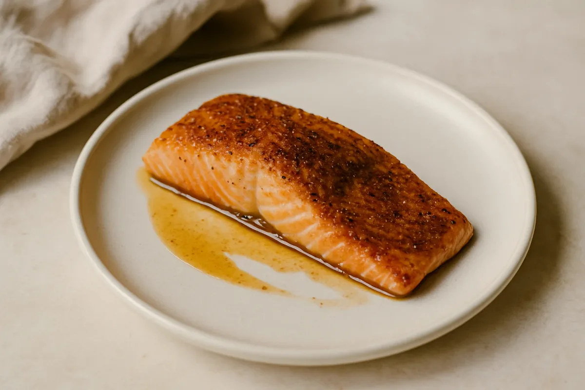 Baked Old Bay Salmon (no lemons) — using olive oil spray, Type 2 Diabetic-Friendly dish