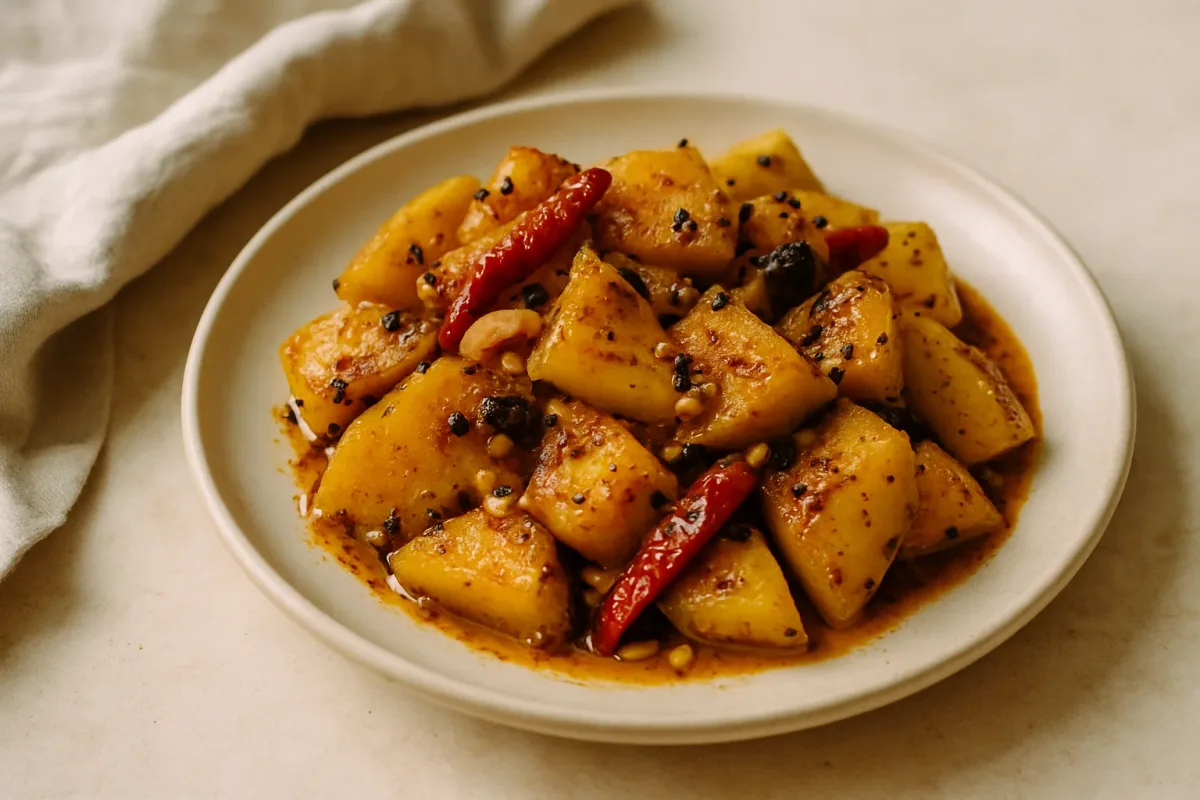Salted Mango Achar (No Oil) — Quick Refrigerator Pickle, Comfort Food & Home Cooking dish