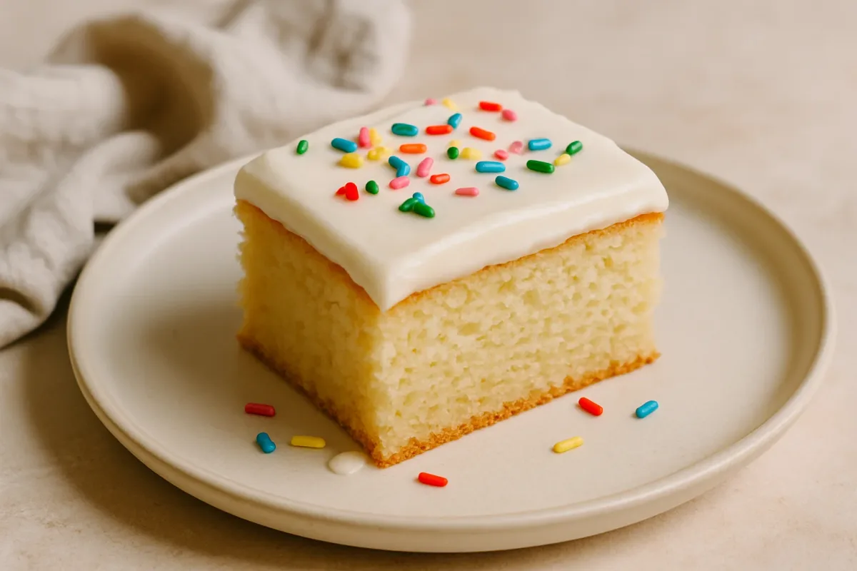 Simple Vanilla Birthday Cake (9x13), Comfort Food & Home Cooking dish