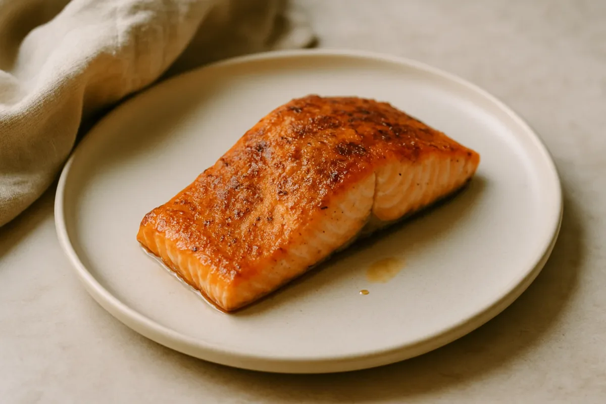 Baked Old Bay Salmon (no lemons) — using olive oil spray, Type 2 Diabetic-Friendly dish