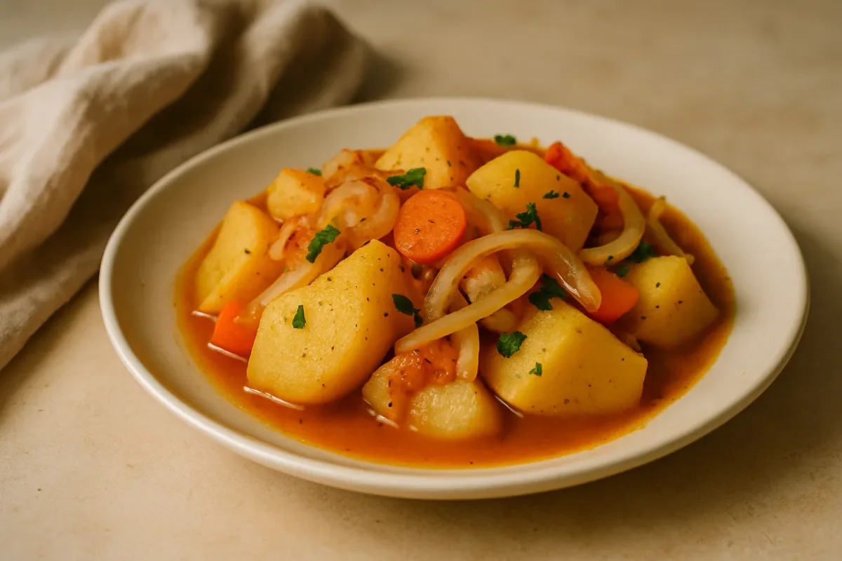 Kartoshka va piyoz dimlamasi, Comfort Food & Home Cooking dish