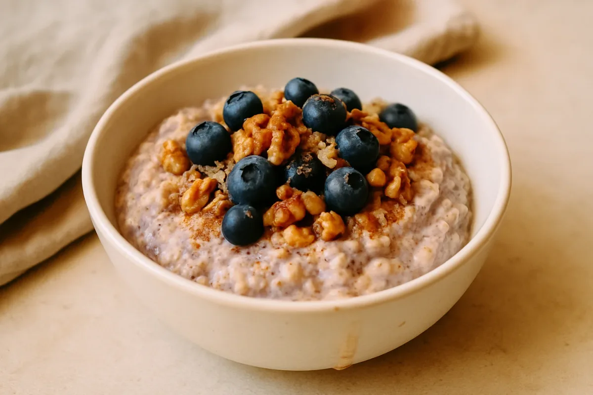Ginger-Berry Overnight Oats, Low-Inflammation Cuisine dish
