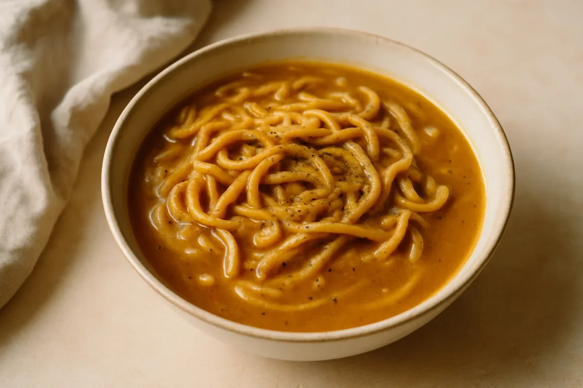 Soupy Homemade Wheat "Maggi" Noodles with Homemade Maggi-Style Masala, Comfort Food & Home Cooking dish
