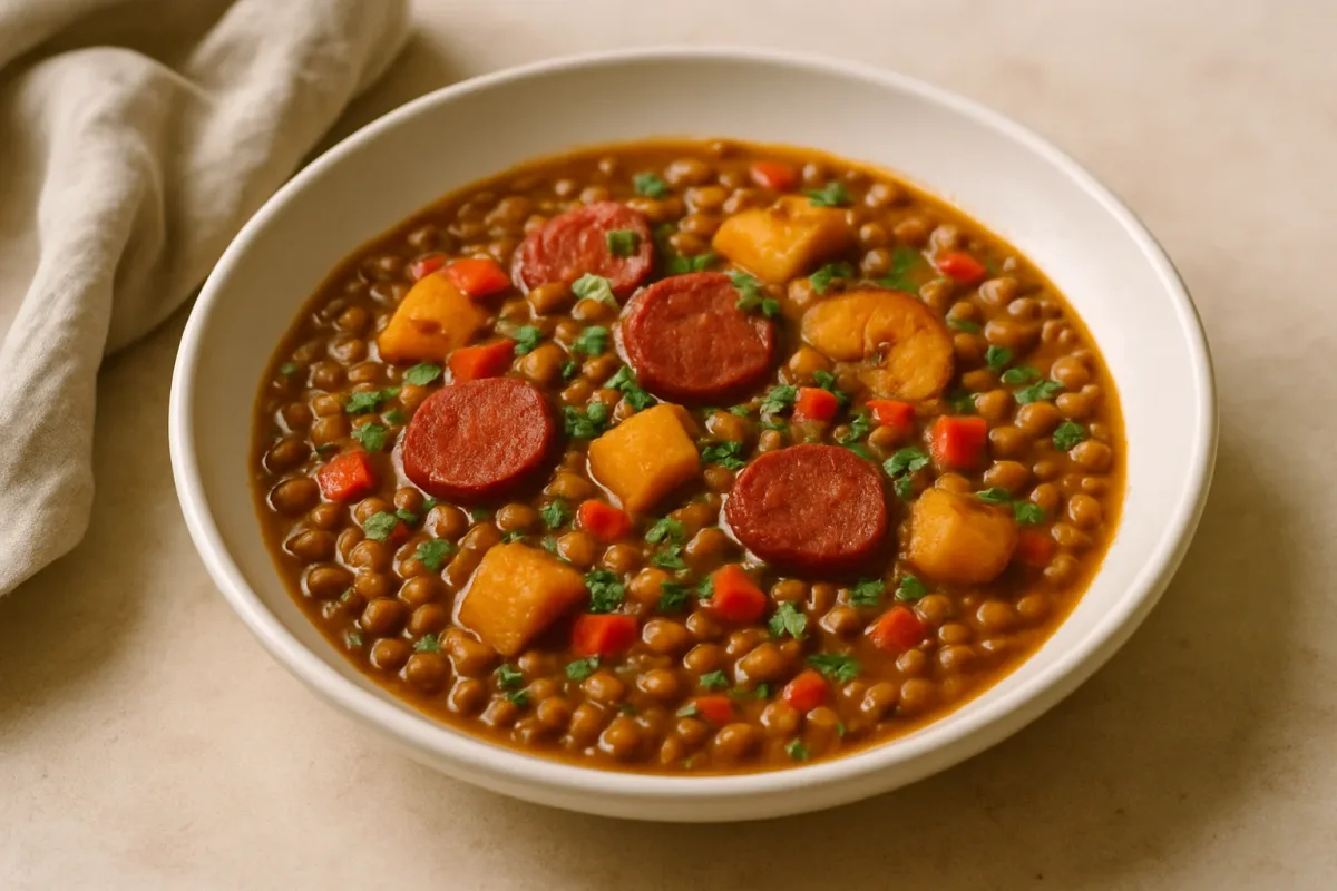 Lentejas a la Colombiana, Michelin-Star Pro Chef dish