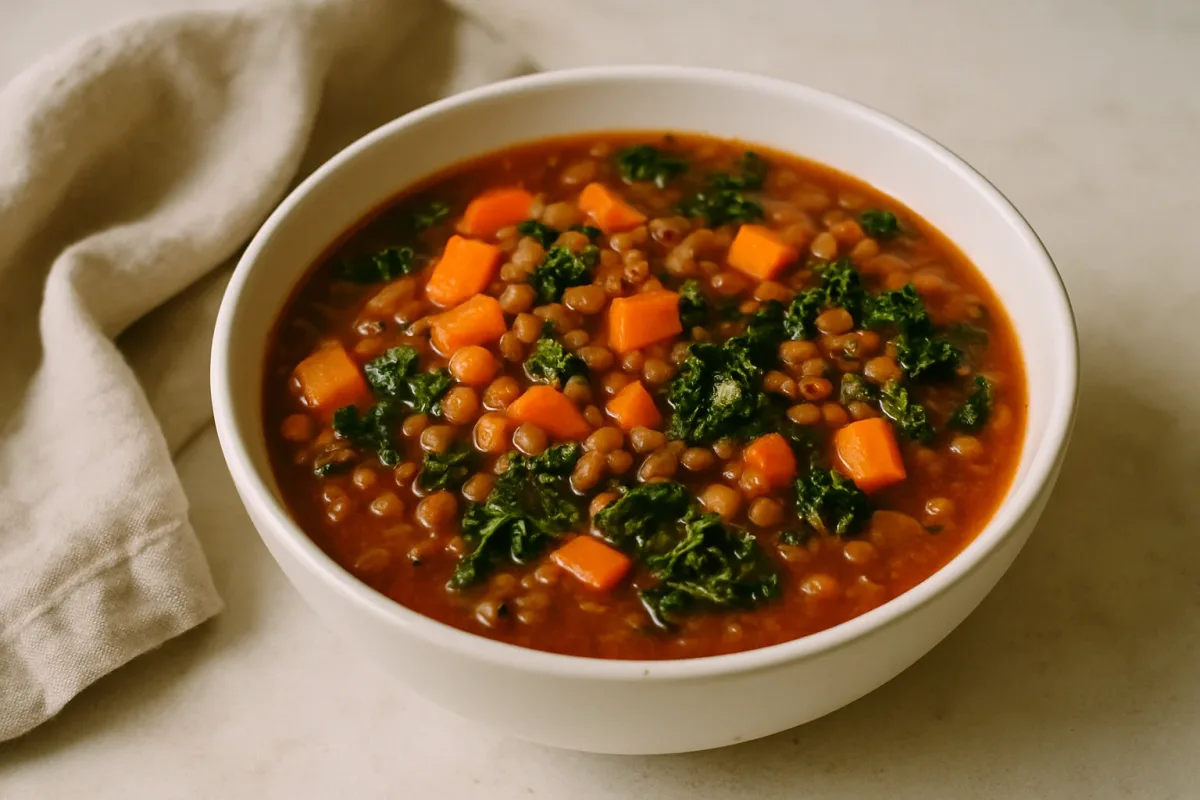 Ginger-Cumin Lentil Soup, Low-Inflammation Cuisine dish